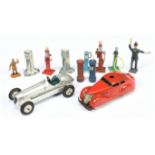 Dinky group of cars and other manufactures accessories 