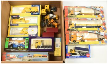 Large group of Corgi, Blue Circle Cement DAF and unboxed models