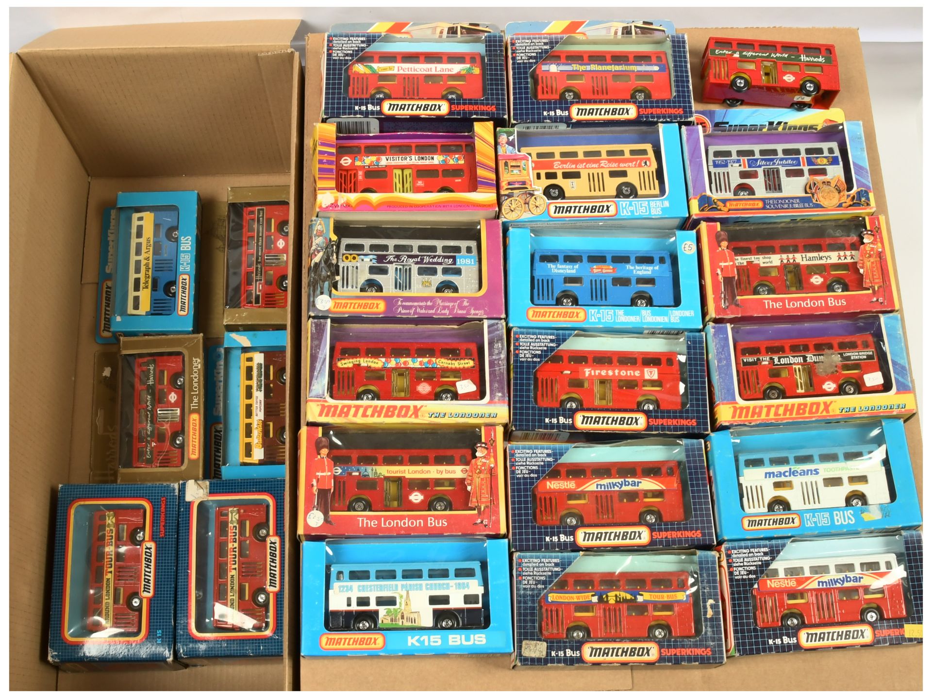 Matchbox Super King group of buses to include K15 "Firestone" 