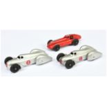 Dinky 2 x 23d Auto union and 23b Hotchkiss Racing cars