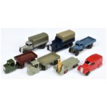 Dinky group of 1940 to1950 issue commercial vehicles 