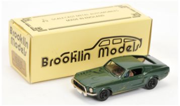 Brooklin Models 1/43rd scale BRK24AX 1968 Ford Mustang Steve McQueen "Bullitt"
