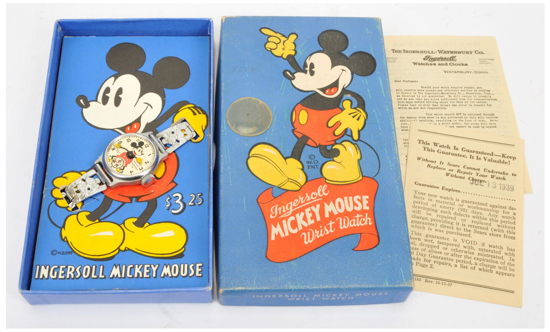 Ingersoll (U.S.A) 1930's Disney Mickey Mouse watch