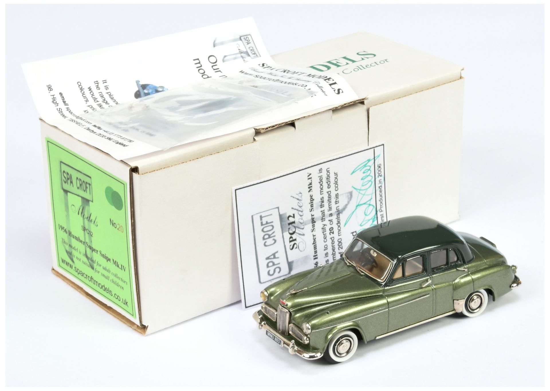 SPA CROFT Models SPC12 1956 Humber Super Snipe MK.IV