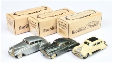 Brooklin Models group of 1/43 Scale diecast Automobiles