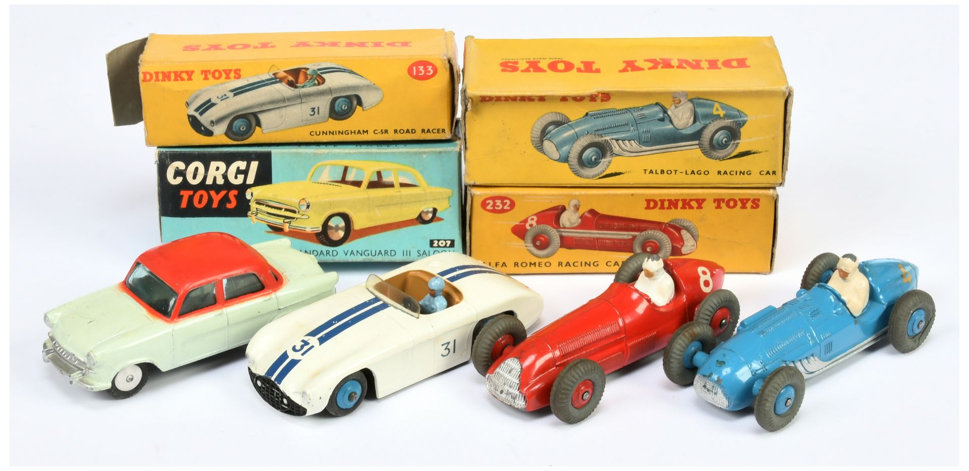 Dinky group of racing cars & a Corgi 