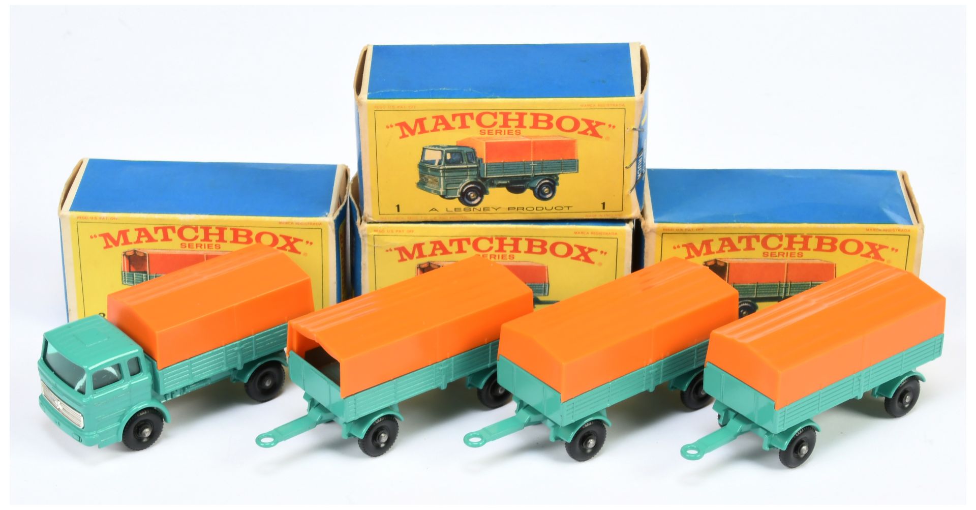 Matchbox Regular Wheels group of  late1960's issue models