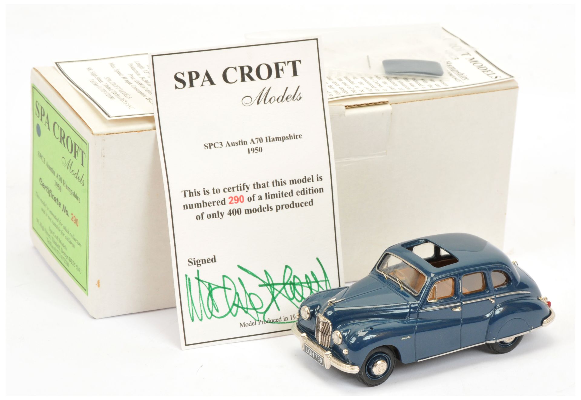 Spa Croft Models SPC3 Austin A70 Hampshire 1950