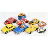 Tinplate & Diecast VW Beetles x 9