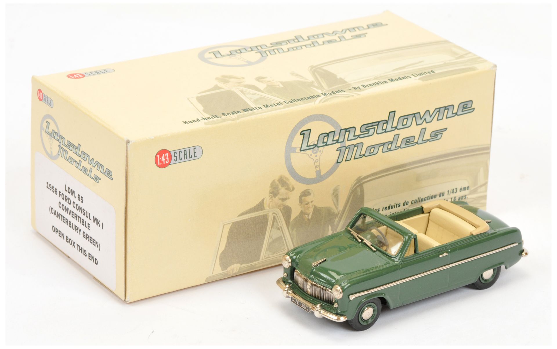 Lansdowne Models 1/43rd scale LDM65 1956 Ford Consul Mk I Convertible 