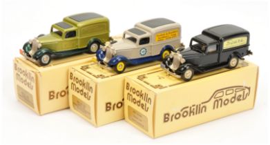 Brooklin group of cars to include 2 x BRK16 1935 Dodge Van Sears Roebuck & Passport Transport