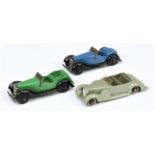 Dinky 36f 4-Seater - green body, black chassis