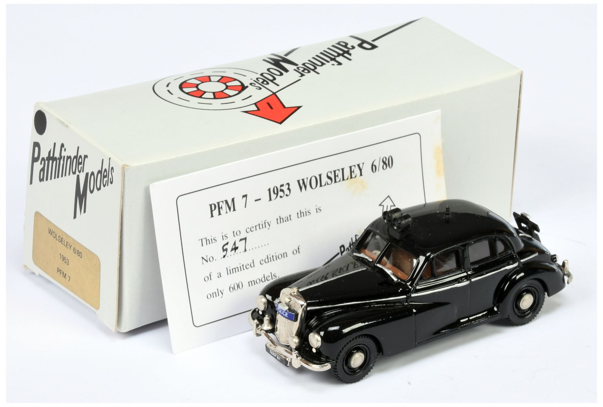 Pathfinder Models PFM7 1953 Wolseley 6/80 POLICE 