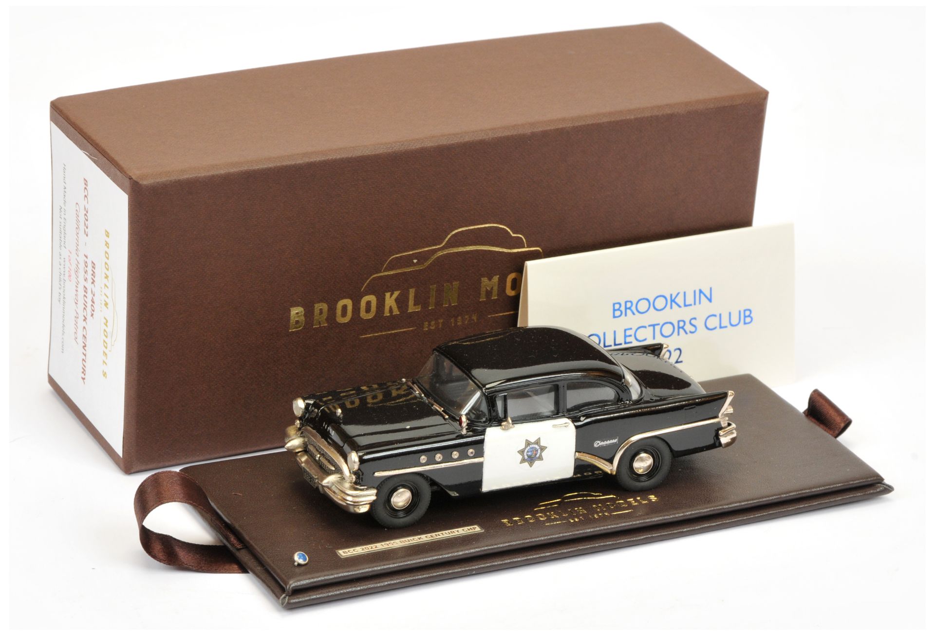 Brooklin Models BRK 240X BCC 2022 - 1955 Buick Century - California Highway Patrol 