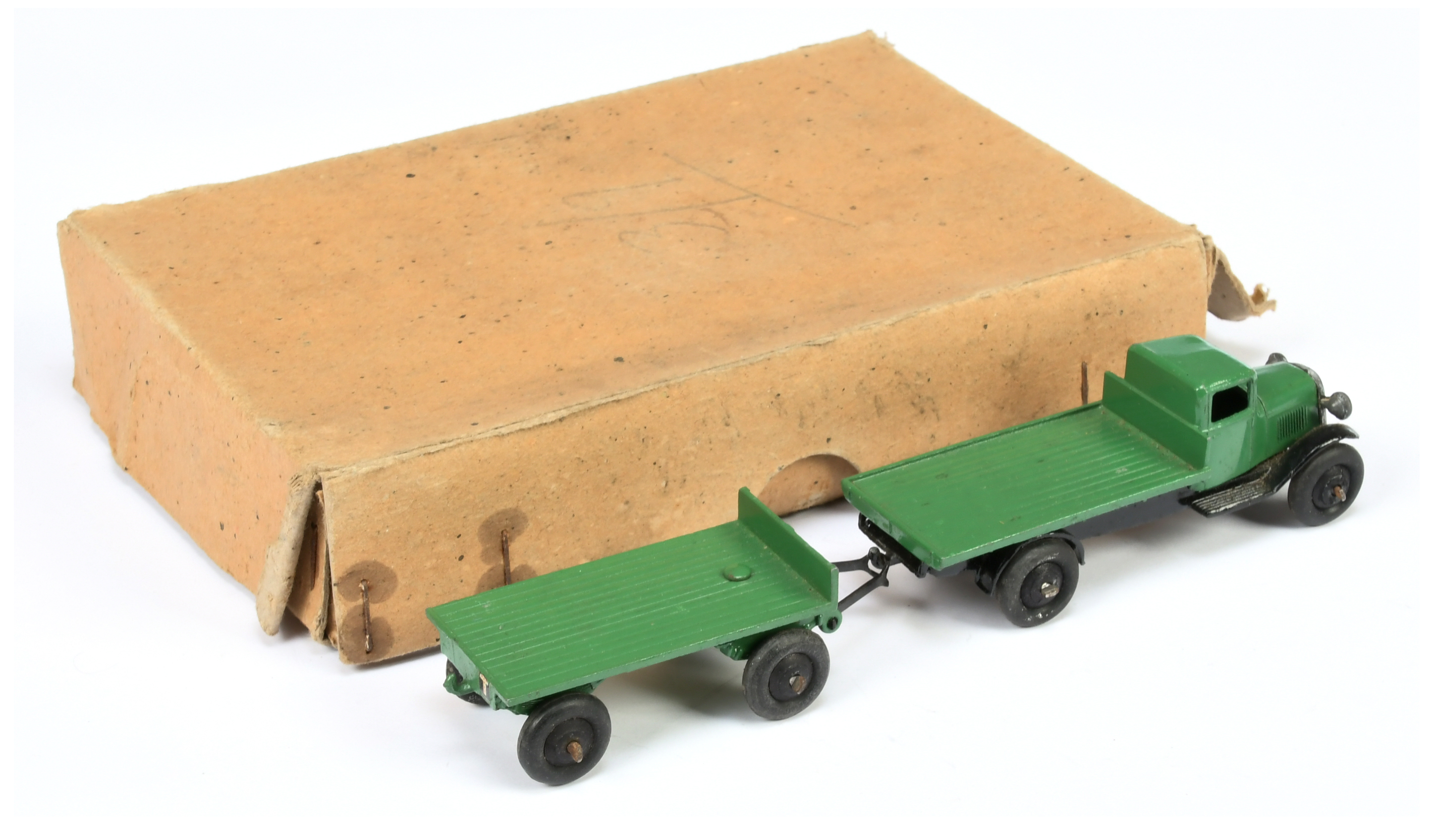 Dinky Trade Box No.25t Flat Truck with Trailer - Image 2 of 2