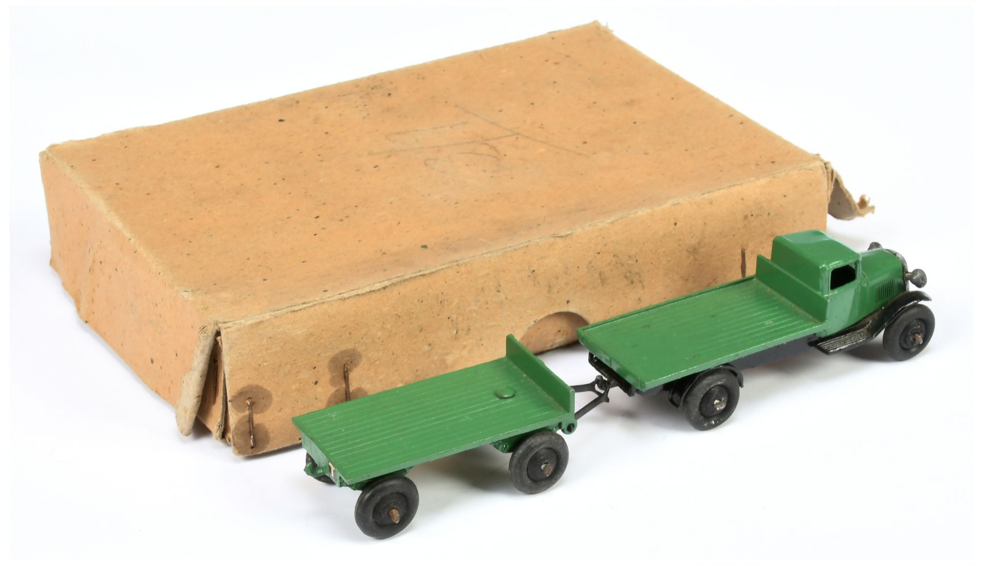 Dinky Trade Box No.25t Flat Truck with Trailer - Bild 2 aus 2