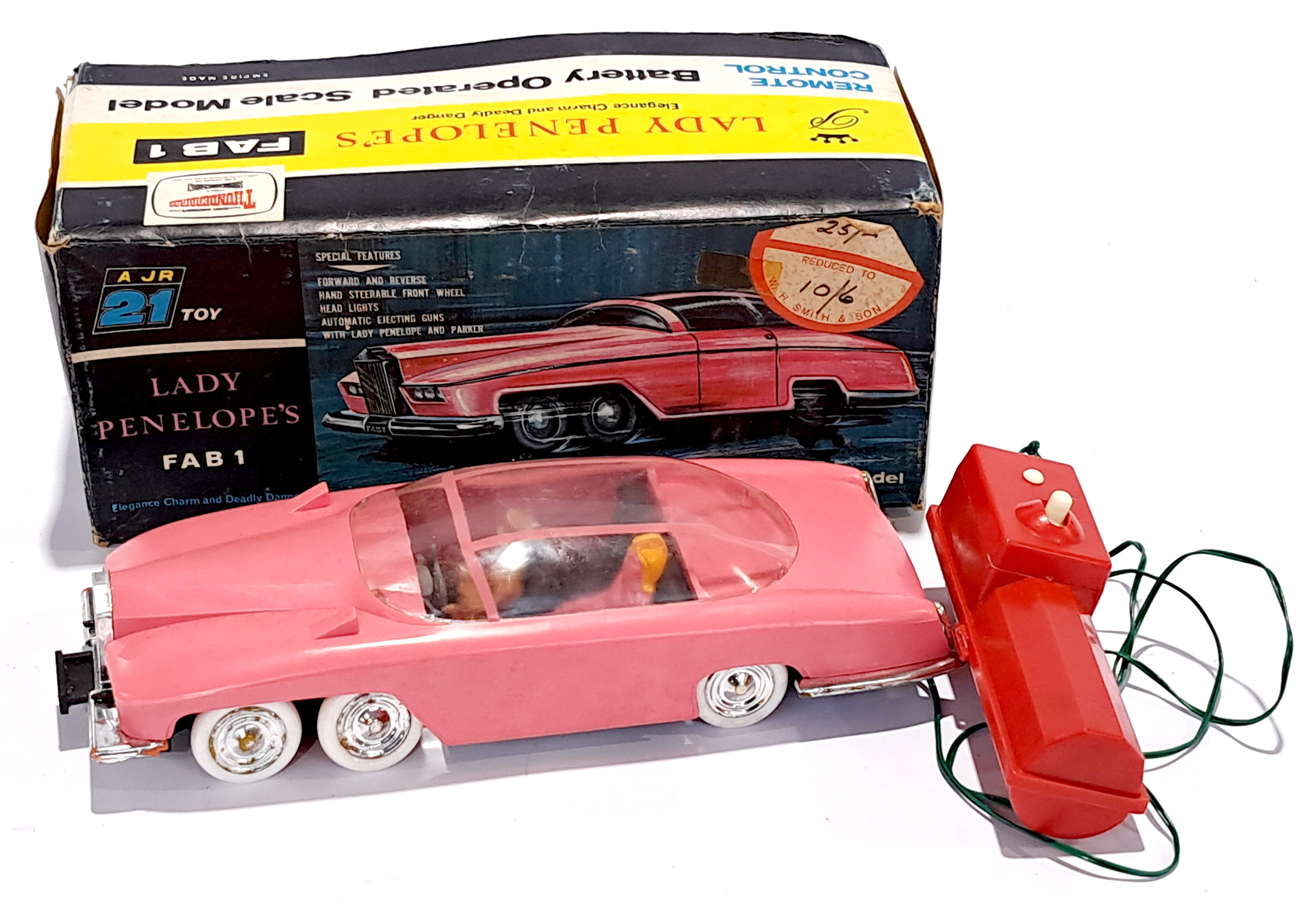 A JR 21 toy Thunderbirds Lady Penelope's FAB 1 remote control scale model