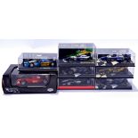 Minichamps and Hot Wheels, a mixed boxed group of F1 Cars. Conditions generally appear Excellent ...