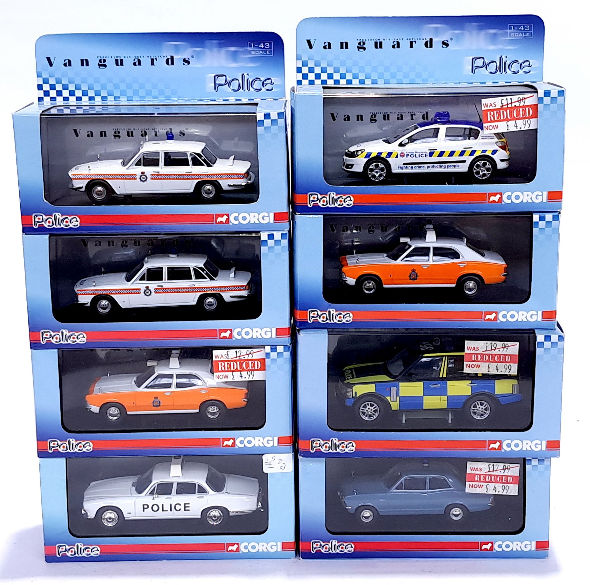 Corgi Vanguards, a boxed 1:43 scale Police group