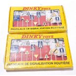 Dinky Atlas editions, 2 boxes of Road signs. Conditions generally appear Near Mint in generally F...