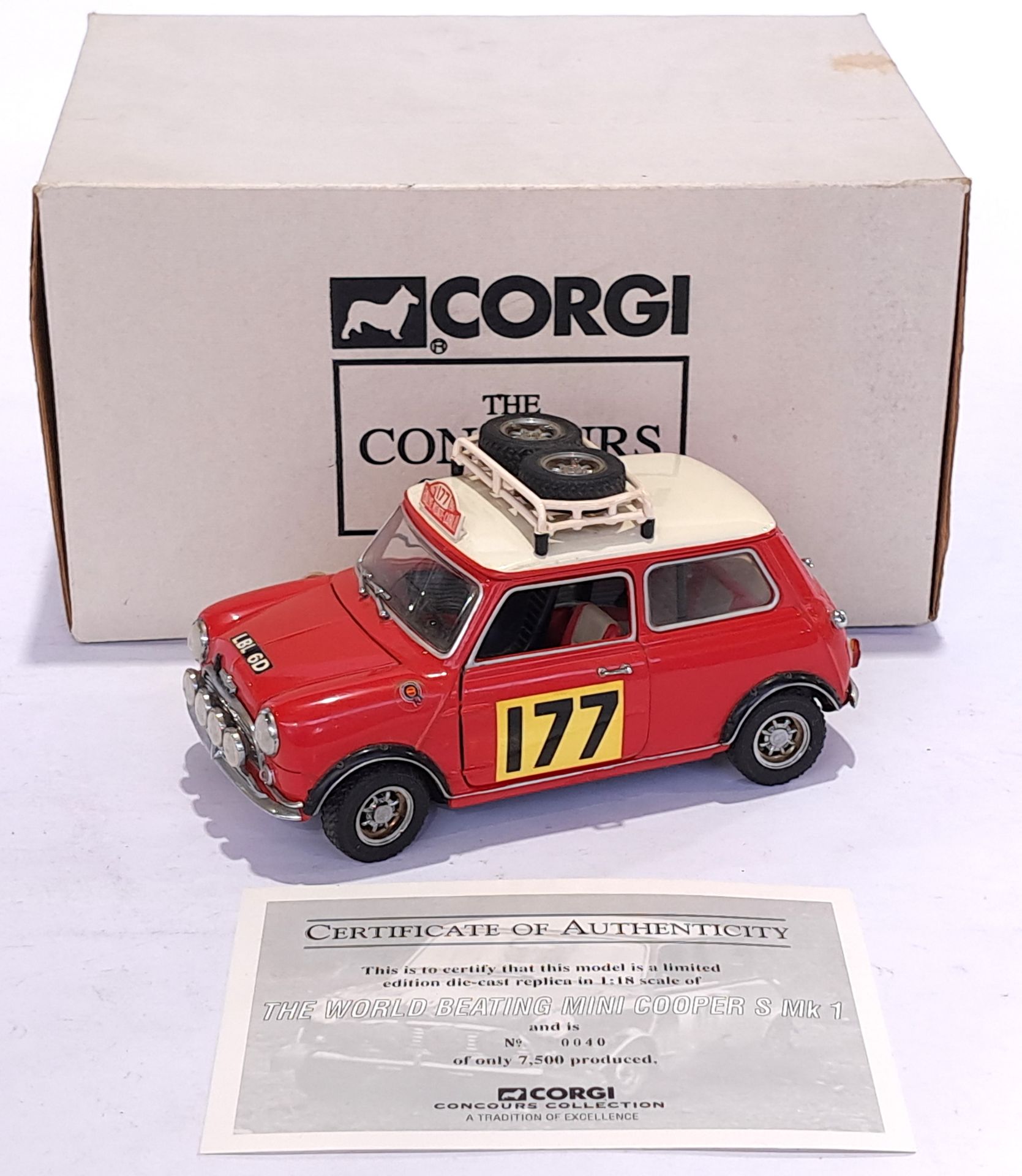 Corgi, The Concours Collection 99594 1:18 scale Mini Cooper Rally