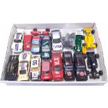 Scalextric a mixed group of Formula 1 and Rally slot cars. Not checked for completion or correctn...