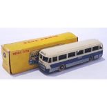 French Dinky Toys 29F Autocar Chausson - Two-Tone Cream and blue, silver trim. Conditions general...