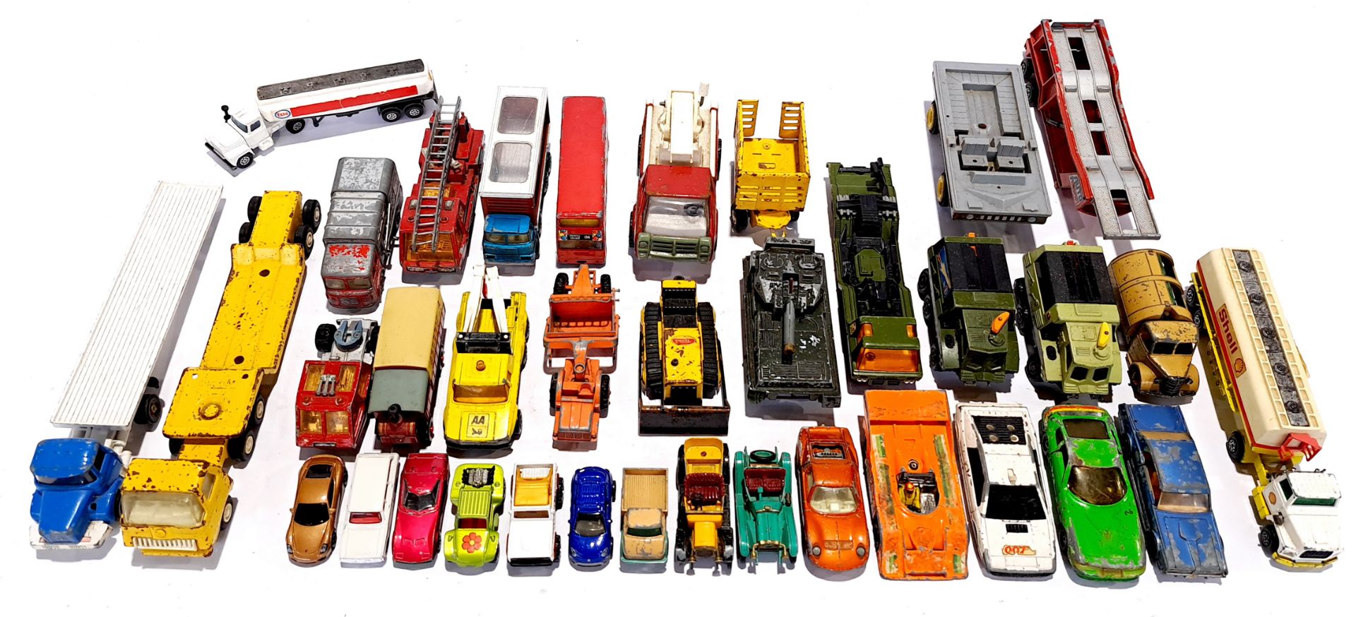 Matchbox, Corgi, Dinky & similar, an unboxed mixed vehicle group