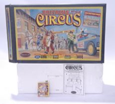 Britains a boxed 08673 Circus Diorama Set. Comes with buildings, vehicles & figures. Conditions g...