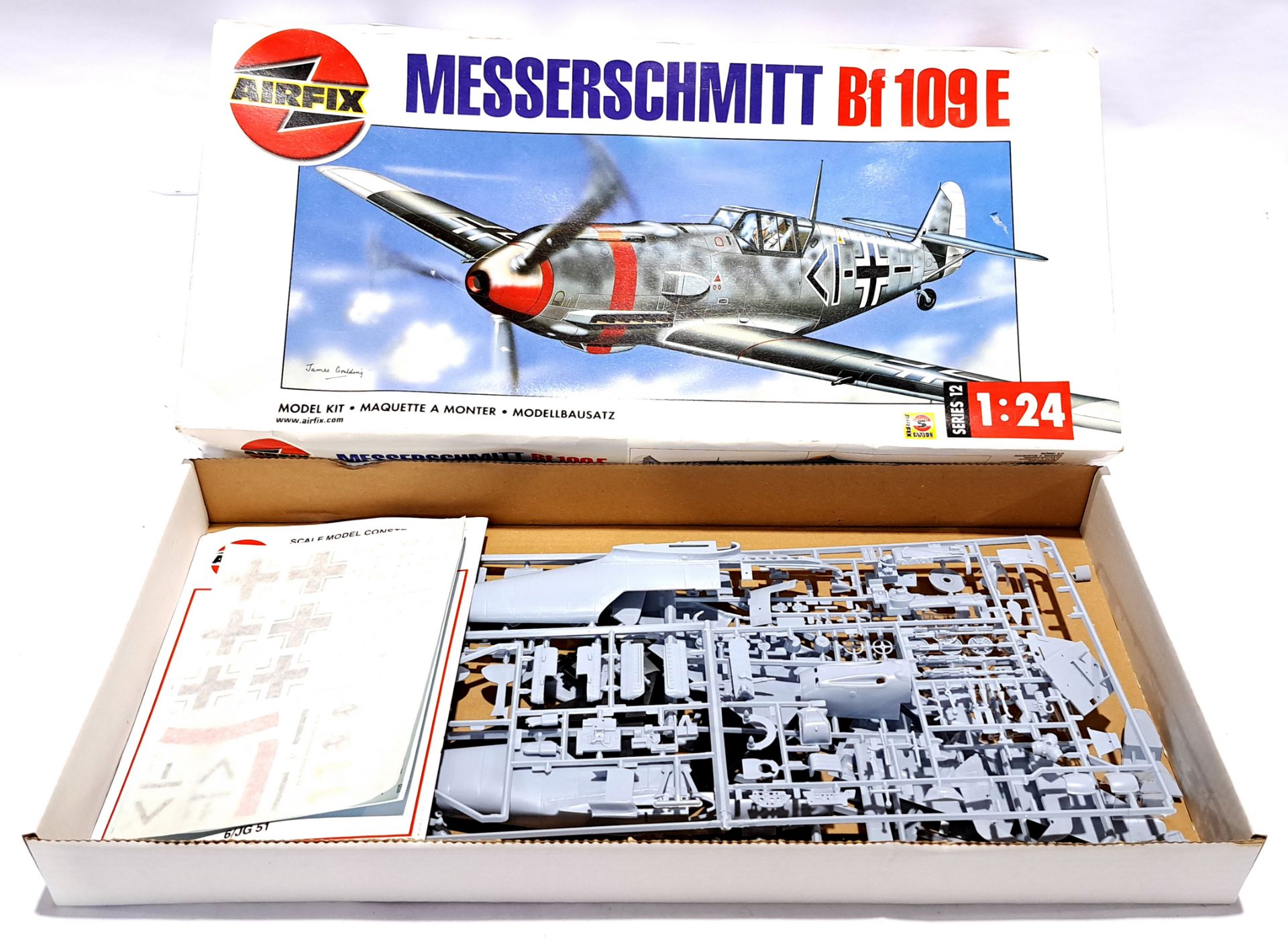 Airfix 12002 1:24 scale Series 12 Messerschmitt Bf 109 E unmade plastic model kit