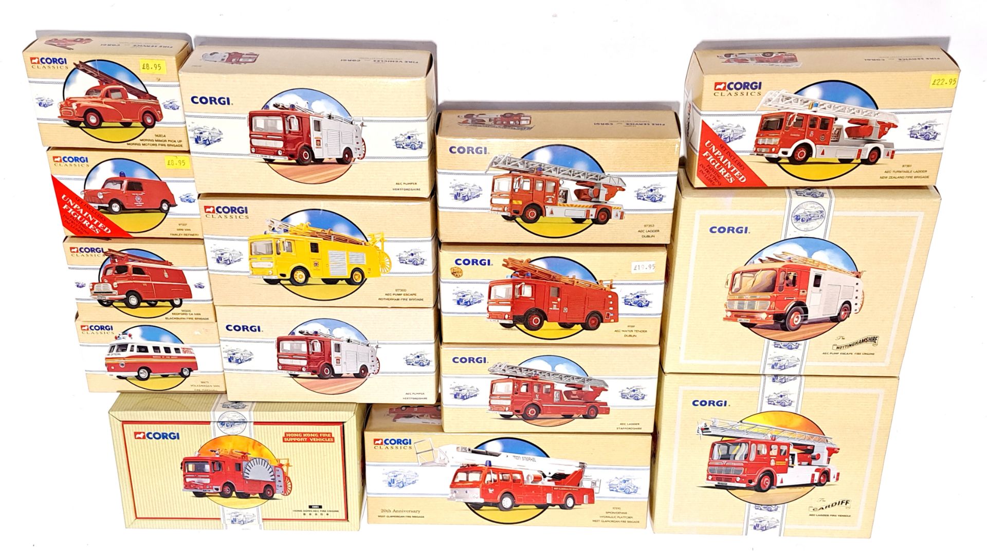 Corgi Classics, a boxed Fire Engine & Fire Support vehicle group