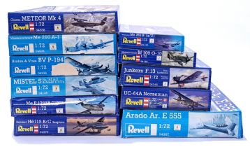 Revell, a mixed boxed group of 1/72 and similar scale Planes. Not checked for completeness or cor...