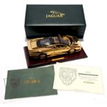 Gwilo, a boxed 1:18 scale 22ct Gold Plated Jaguar XJ220