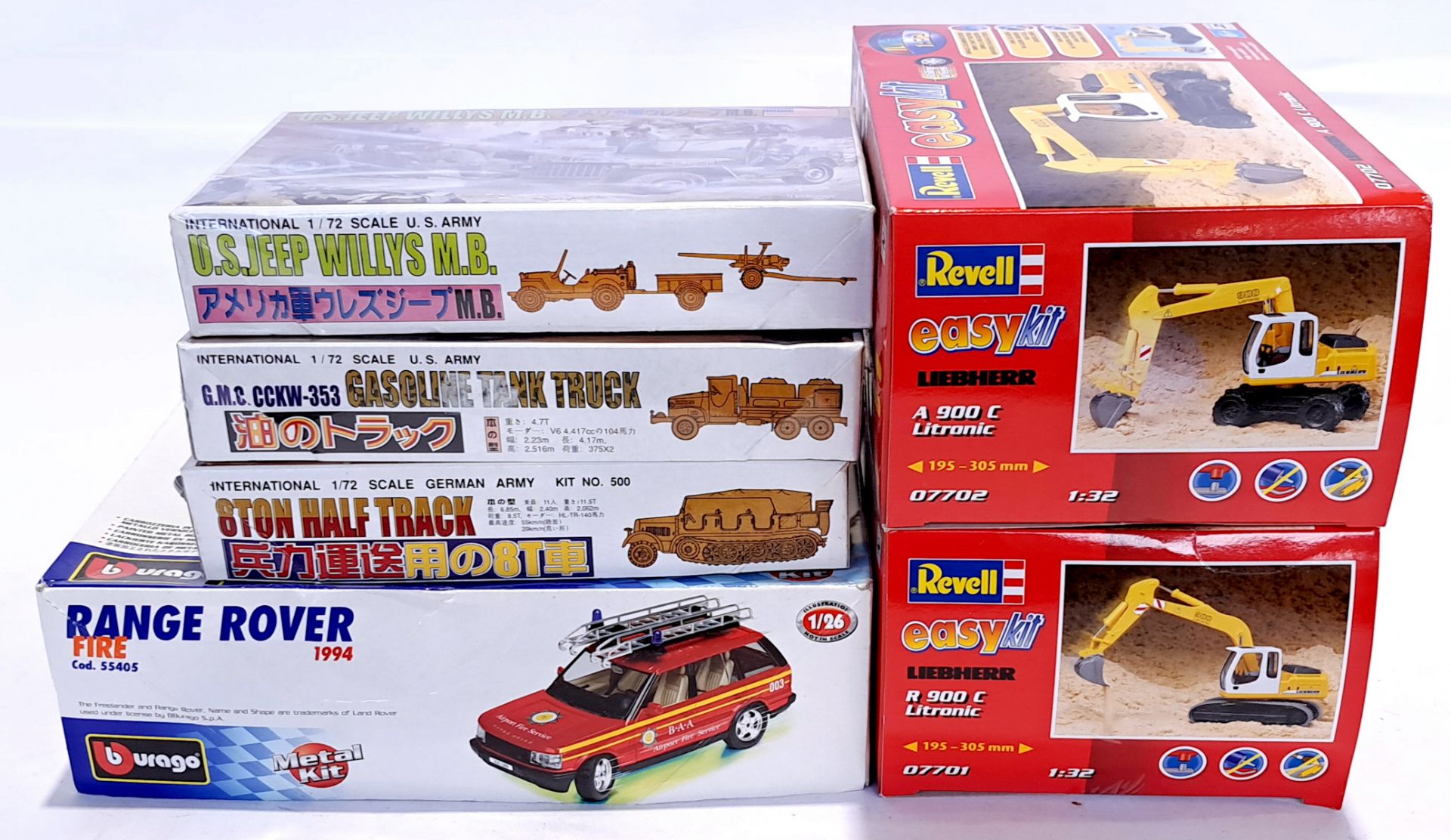 Revell, Bburago, Science Treasury, a boxed unmade mixed vehicle plastic & metal model kits group