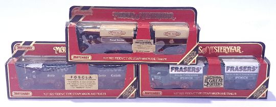 Matchbox Models of Yesteryear, a boxed trio to include Code 3 and similar. Conditions generally a...