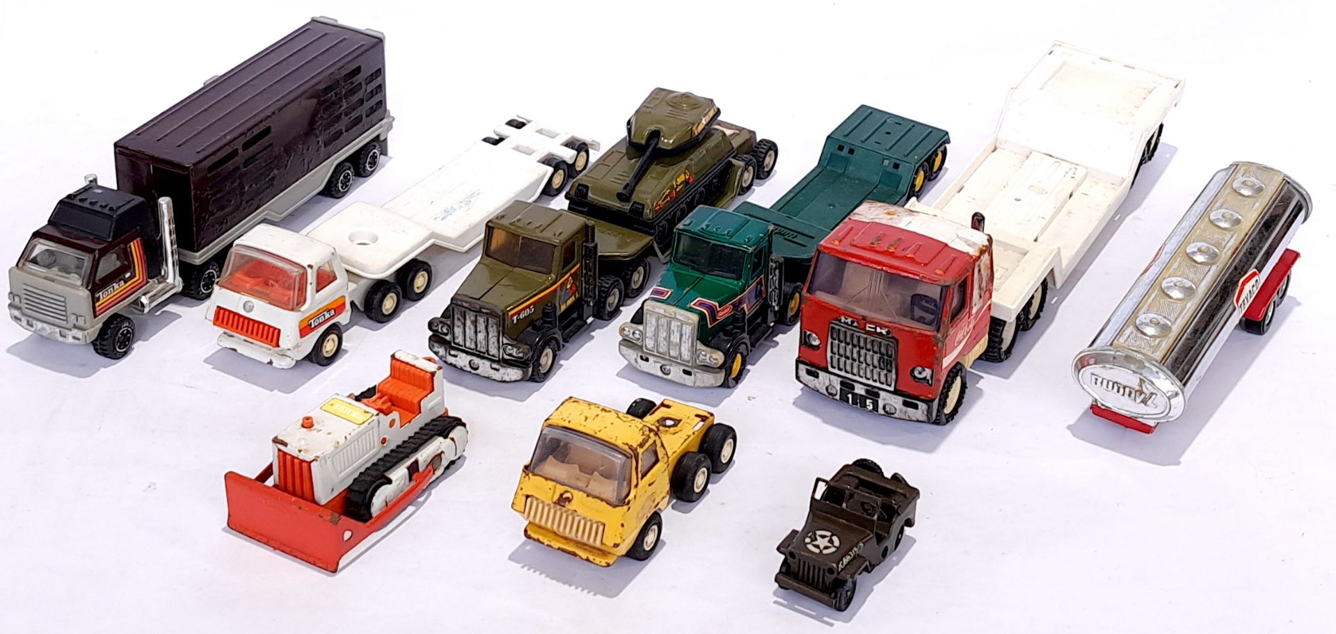 Tonka, Buddy & Tri-Ang Minic, an unboxed group