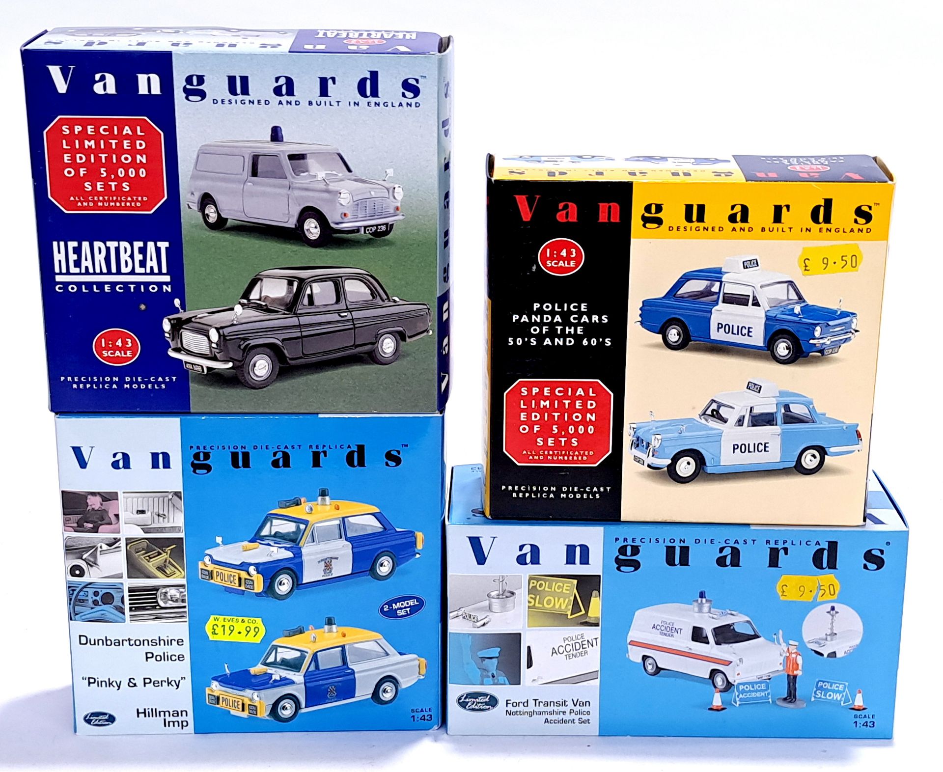 Lledo Vanguards, a boxed 1:43 multi-vehicle & set group