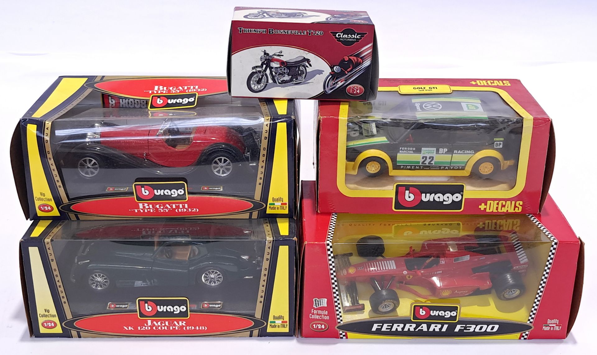 Bburago & Atlas Editions, a boxed 1:24 scale vehicle group