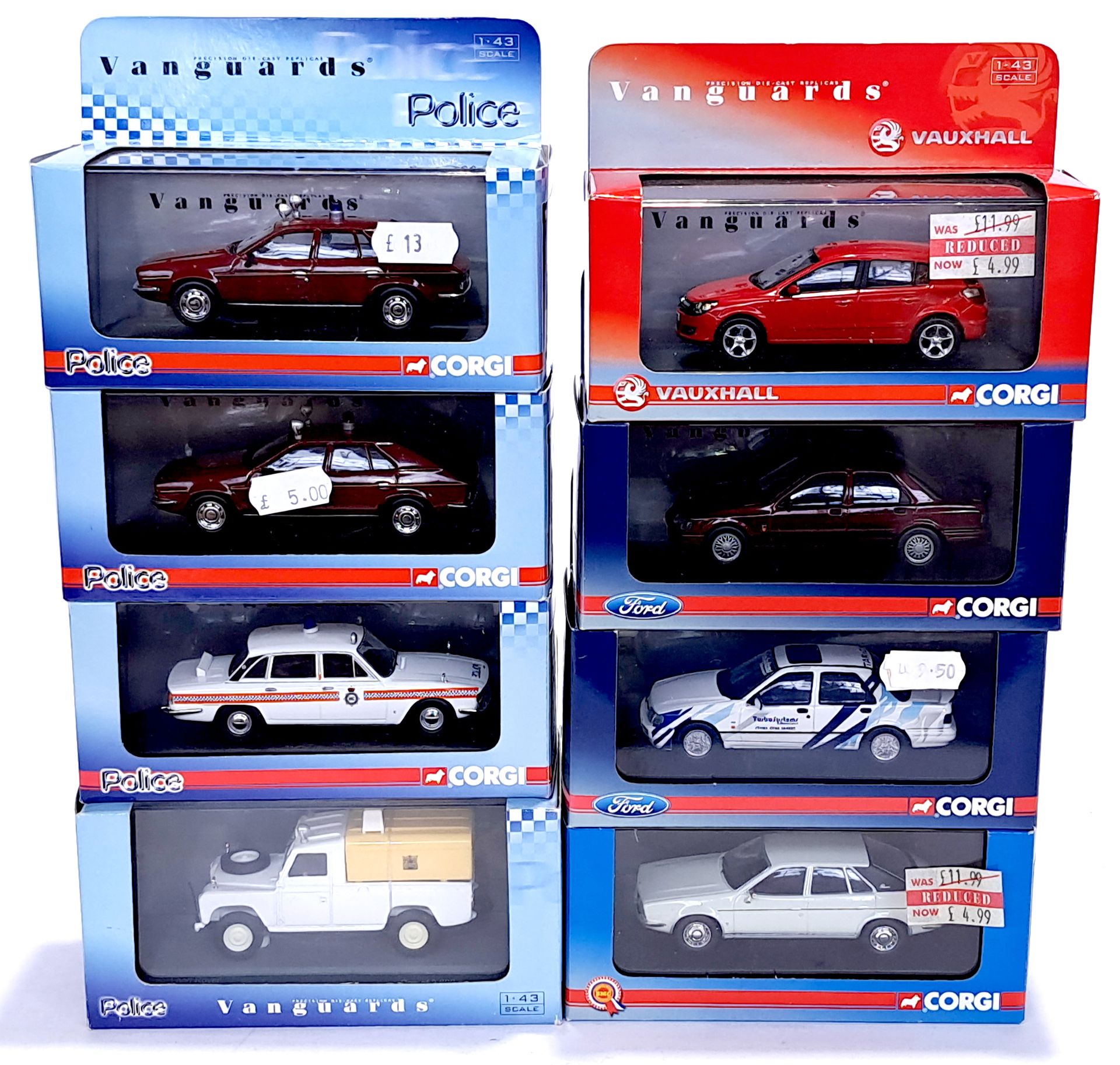 Corgi & Lledo Vanguards, a boxed 1:43 scale mixed vehicle group