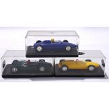 Airfix, a trio of slot cars to include, Lotus, Porsche and Cooper. Conditions generally appear Go...