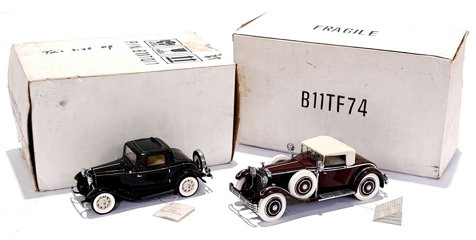 Franklin Mint, a boxed 1:24 scale pair