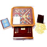 Franklin Mint Turntable Scrabble Collectors Edition with Gold Plated Tiles. Not checked for compl...