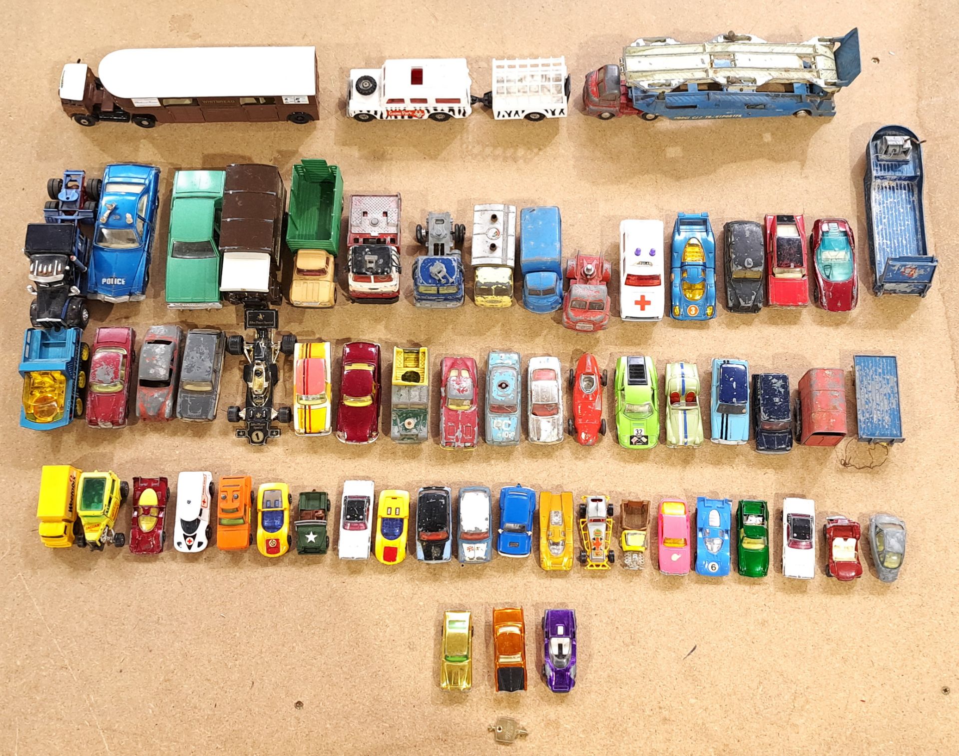 Corgi, an unboxed mixed vehicle group