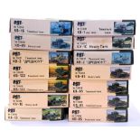 PST, a mixed boxed group of 1/72 scale Tanks and similar. Not checked for completeness or correct...