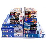 Revell, Italeri, Matchbox & similar, a boxed unmade aircraft plastic model kit group