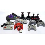Retro Gaming, a group of mostly 3rd party control pads & joy sticks