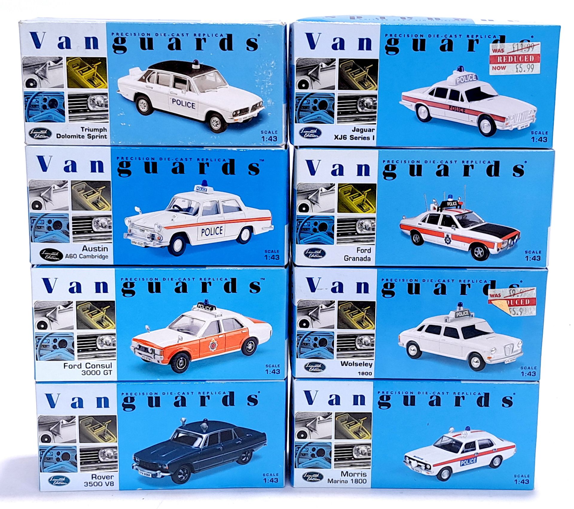 Lledo Vanguards, a boxed 1:43 scale Police group