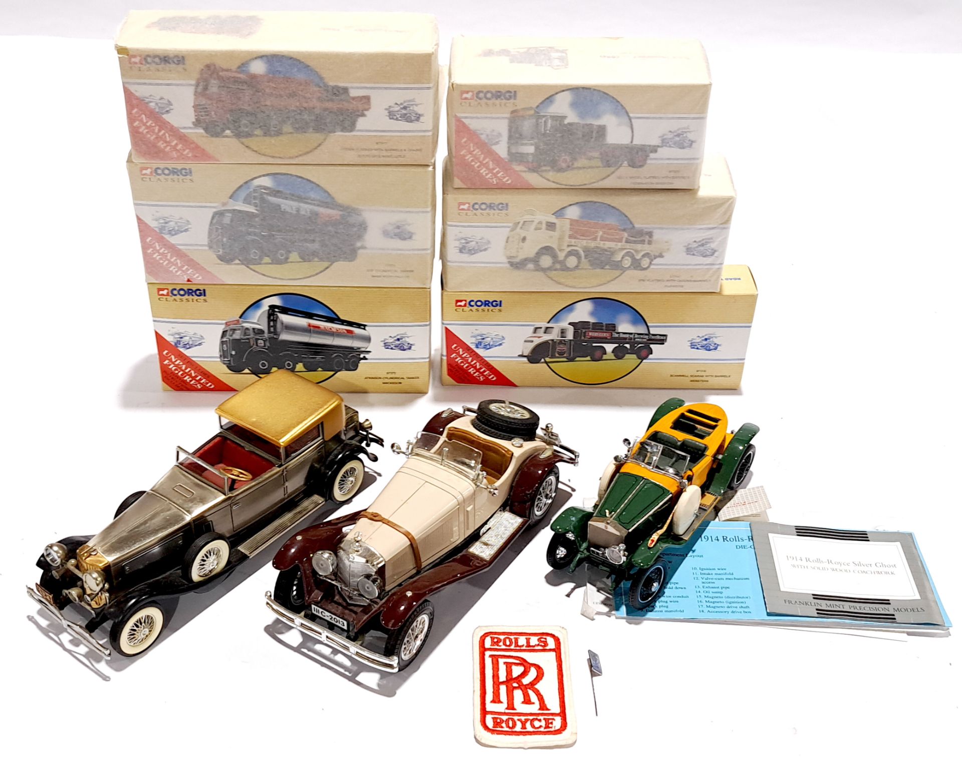 Corgi, Franklin Mint, Bburago & similar, a boxed and unboxed mixed vehicle group