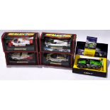 Scalextric, a mixed boxed Slot car group. (Some may be repainted) Conditions generally appear Goo...