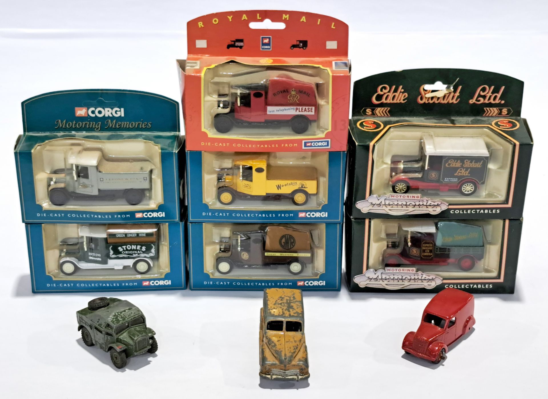 Dinky & Corgi, a boxed and unboxed group